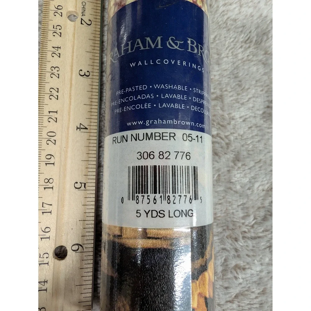 Graham & Brown Primitive‎ Country Wallpaper Border 2 Rolls 5 Yds Each 306 82 776